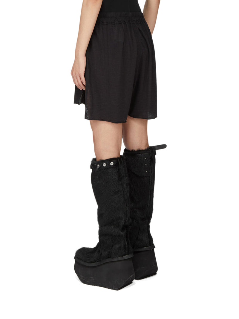 TOWER SHORTS IN WOOL AND SILK JERSEY