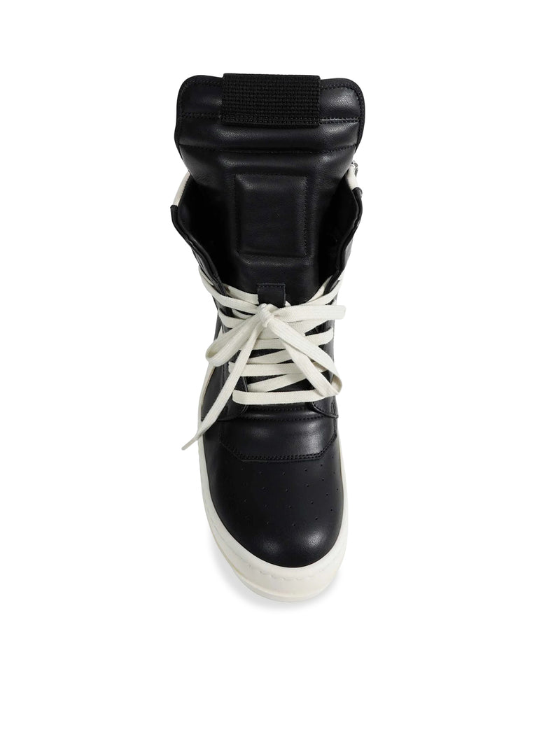 GEOBASKET HIGH-TOP LEATHER SNEAKERS