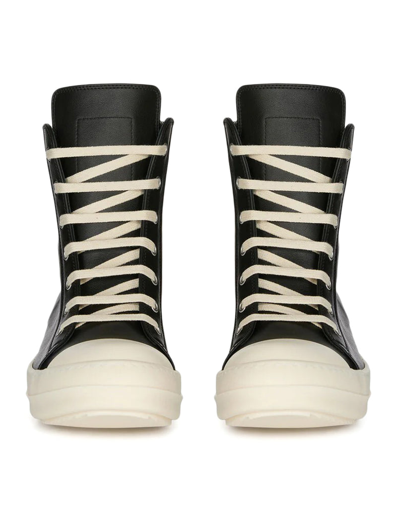 HIGH-TOP CALFSKIN SNEAKERS