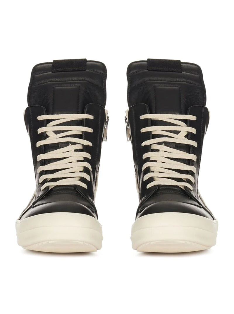 GEOBASKET HIGH-TOP LEATHER SNEAKERS