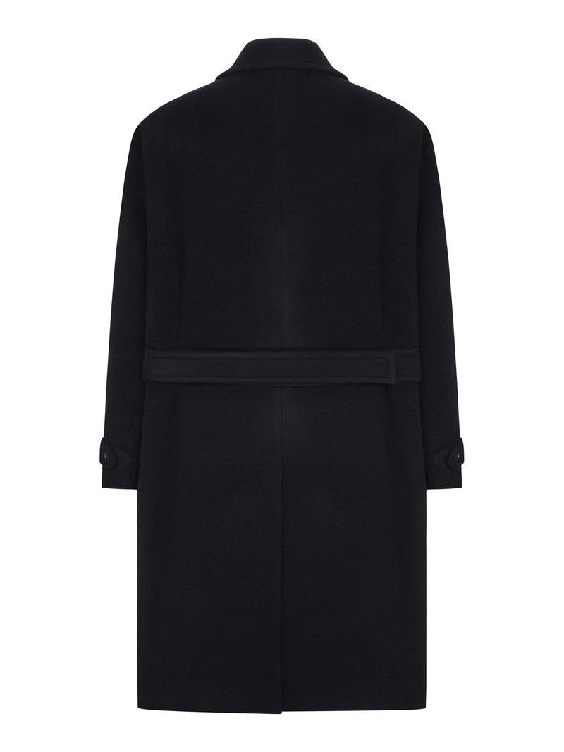 LONG WOOL AND CASHMERE BLEND COAT
