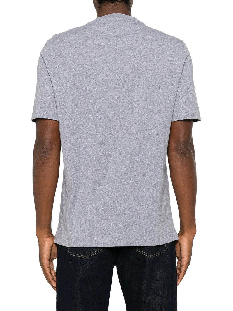COTTON T-SHIRT WITH CONTRASTING LOGO PRINT