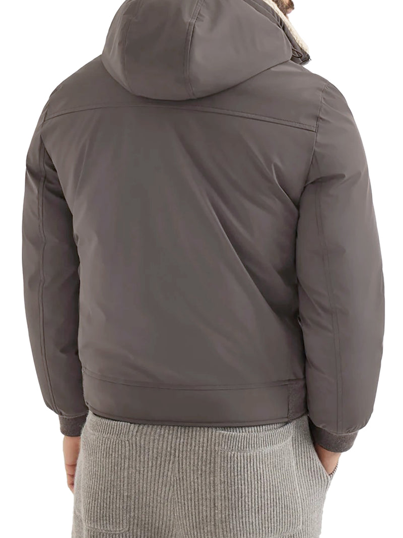 PADDED JACKET WITH SHEARLING