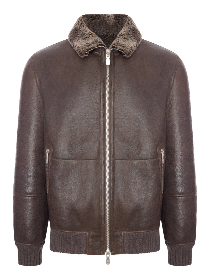 VINTAGE SHEARLING BOMBER