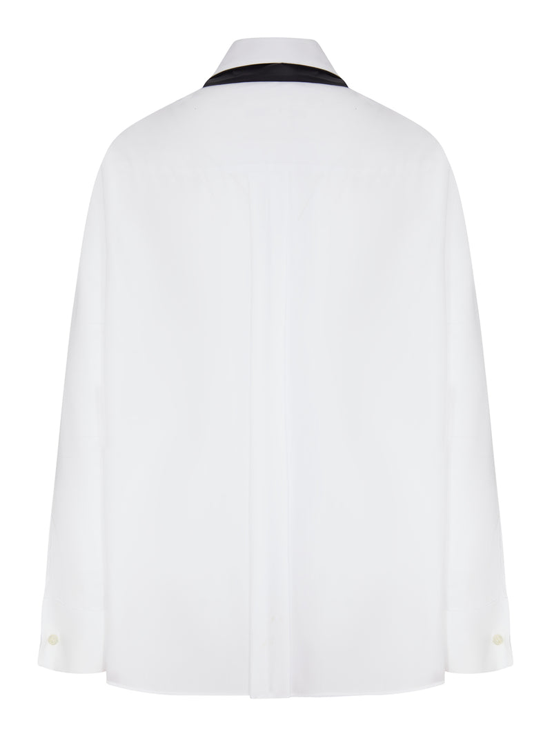 COTTON SHIRT WITH SCARF