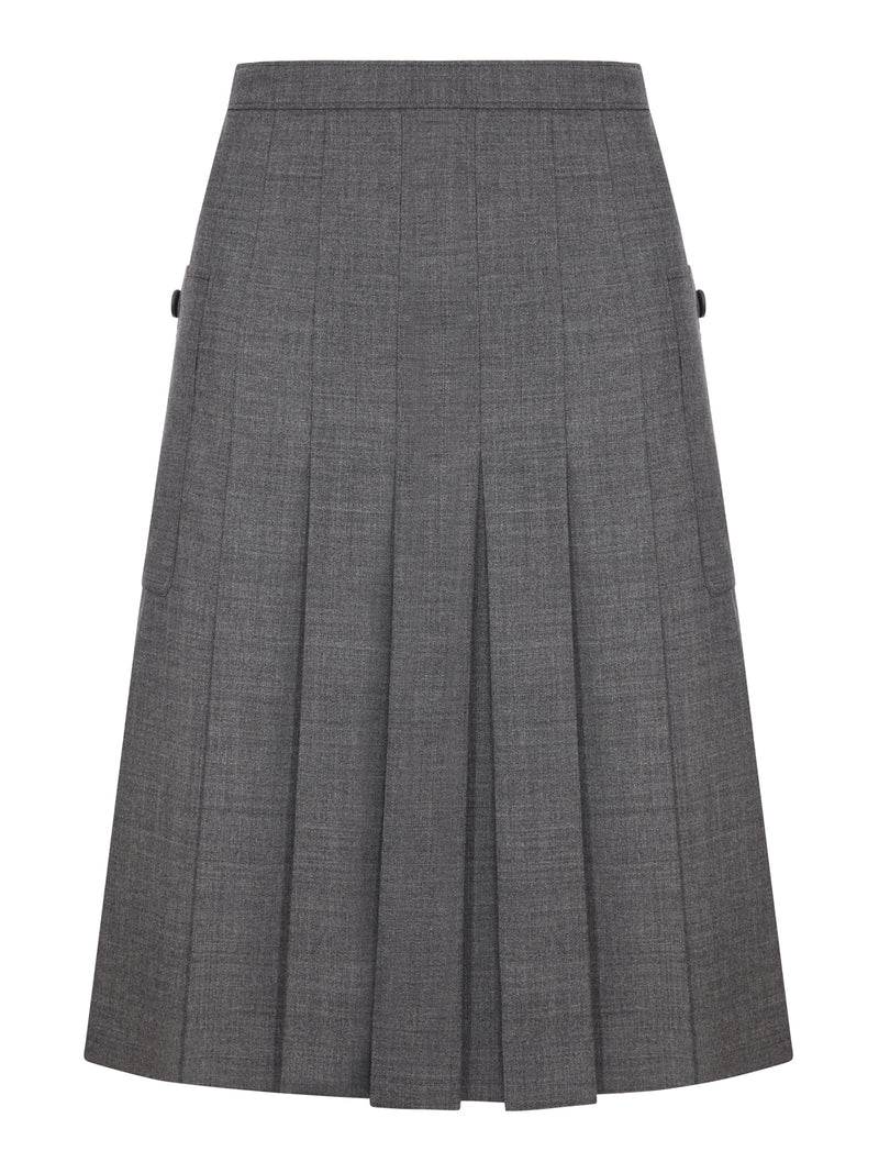PLEATED MAT SKIRT
