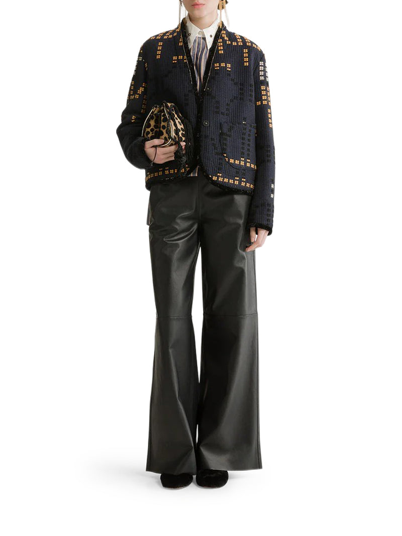 CROPPED JACQUARD JACKET