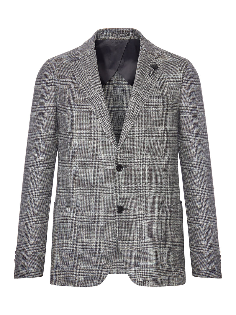 TAILORED SINGLE-BREASTED BLAZER IN WOOL, SILK AND CASHMERE