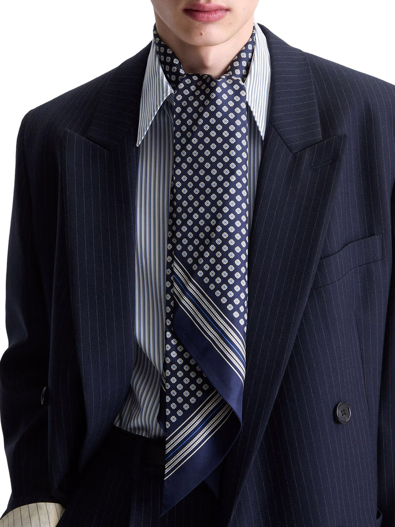LAVALLIÈRE SCARF IN SILK TWILL