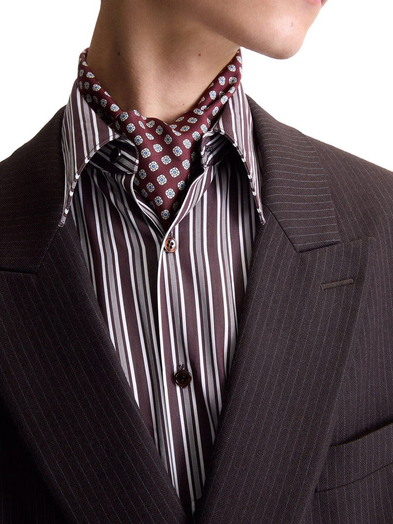 LAVALLIÈRE SCARF IN SILK TWILL