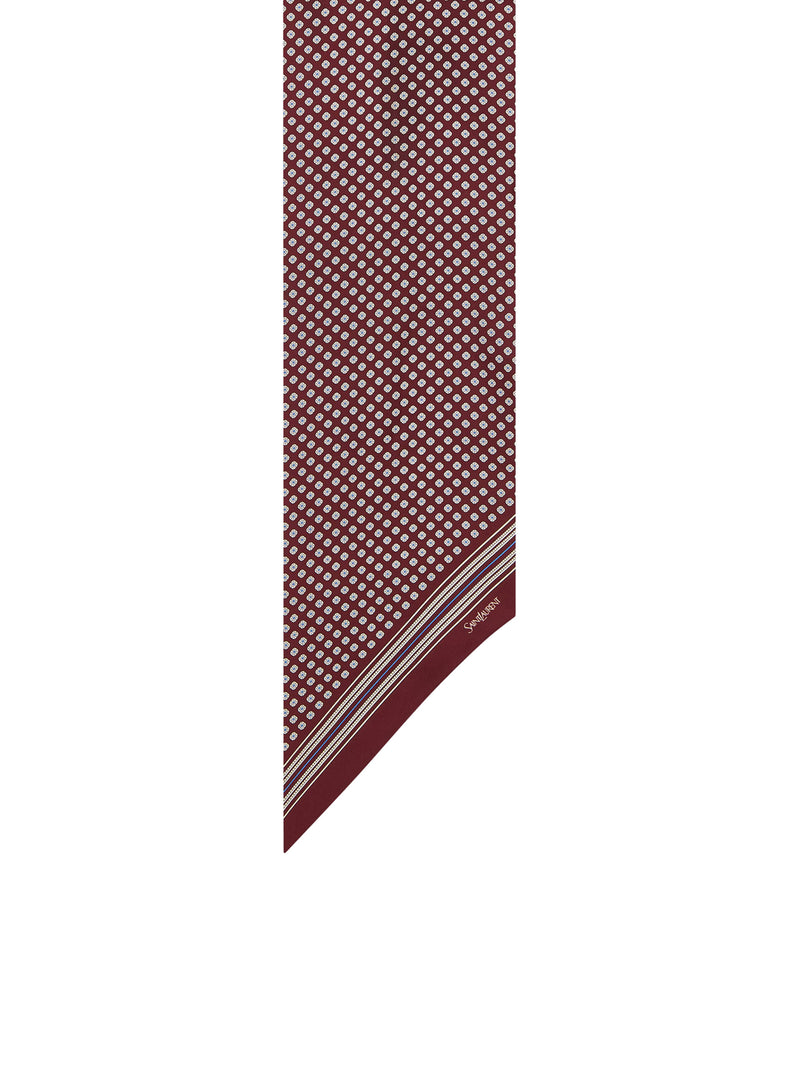 LAVALLIÈRE SCARF IN SILK TWILL
