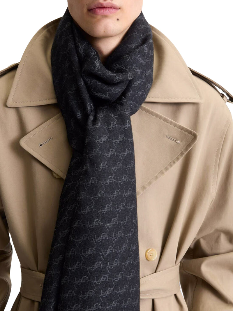 CASSANDRE SCARF IN CASHMERE AND SILK JACQUARD