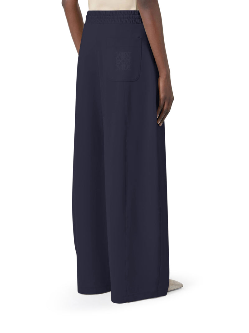BARREL LEG PANTS IN TECHNICAL COTTON JERSEY