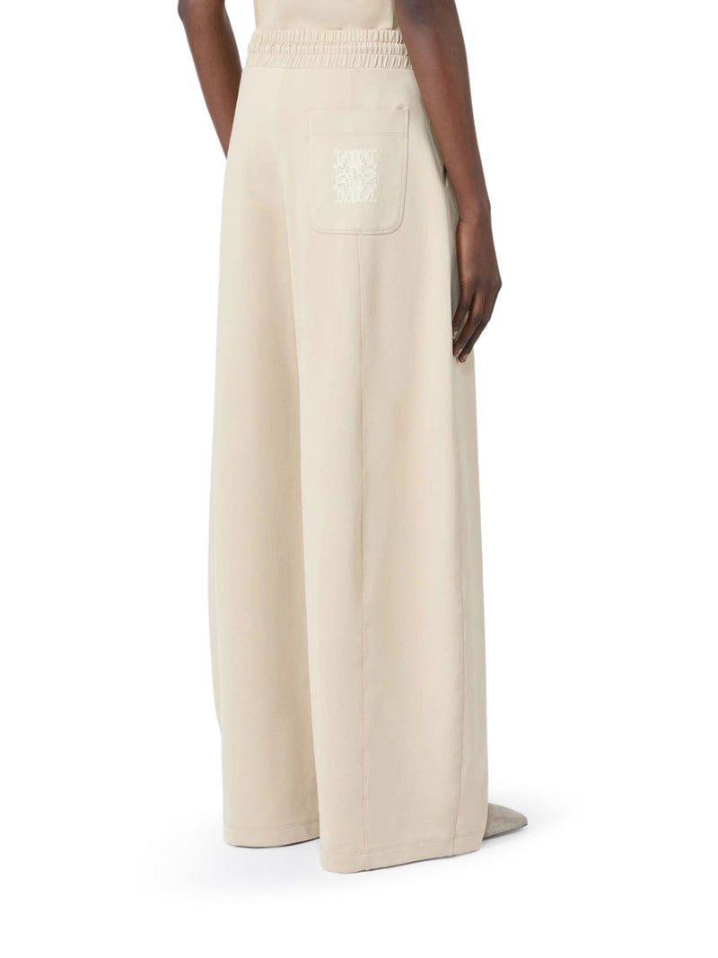 BARREL LEG PANTS IN TECHNICAL COTTON JERSEY