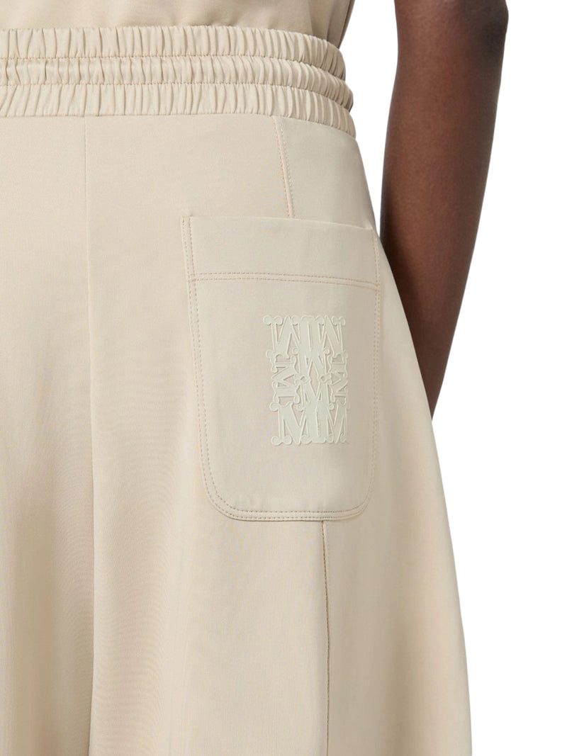 BARREL LEG PANTS IN TECHNICAL COTTON JERSEY