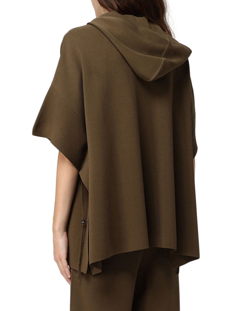 WIDE VISCOSE CREPE CARDIGAN
