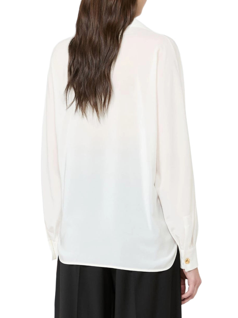 CREPE DE CHINE POLO SHIRT