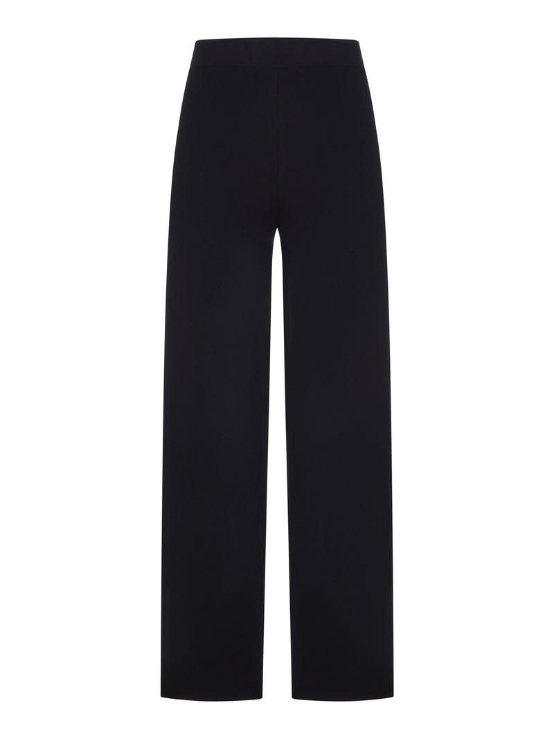 STRAIGHT-LEG KNITTED TROUSERS