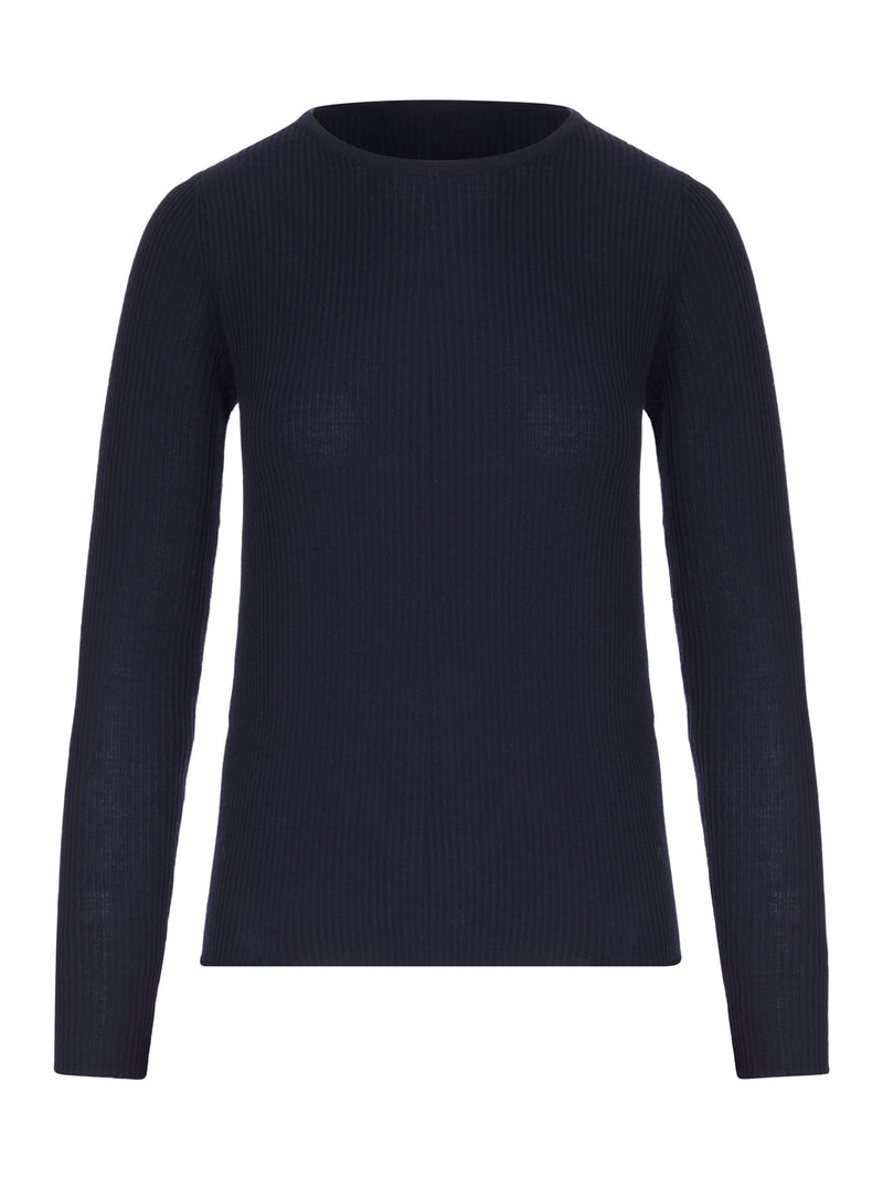LIGHTWEIGHT RIBBED FABRIC SWEATER