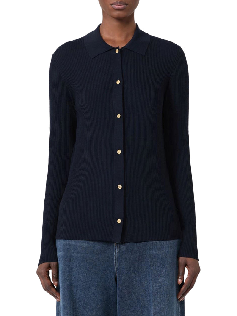 FITTED CARDIGAN IN WOOL YARN