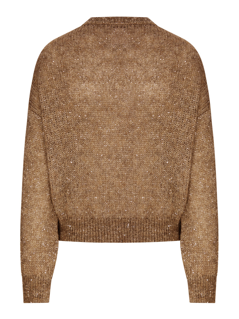 LUREX YARN SWEATER WITH SEQUINS