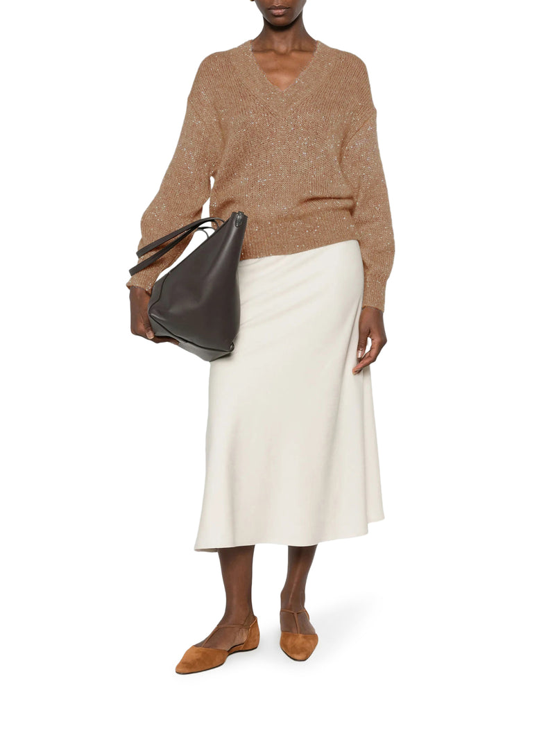 DAZZLING ENGLISH HALF RIB COTTON SWEATER