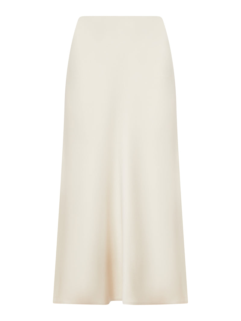PENCIL FLUID SKIRT IN CADY SATIN