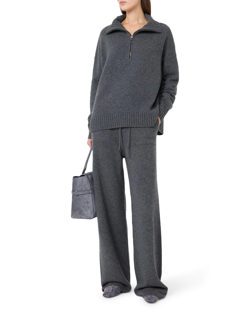 HIGH NECK SWEATER IN CASHMERE YARN
