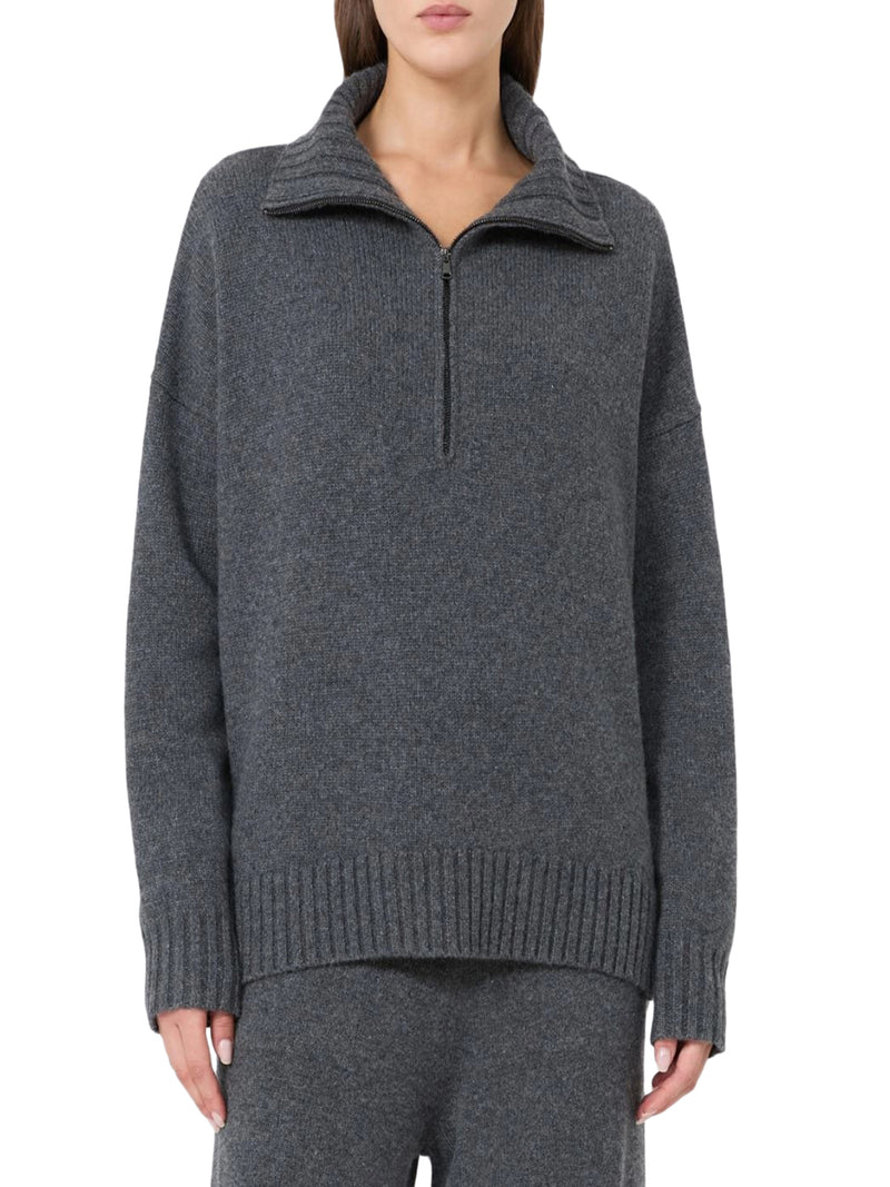 HIGH NECK SWEATER IN CASHMERE YARN