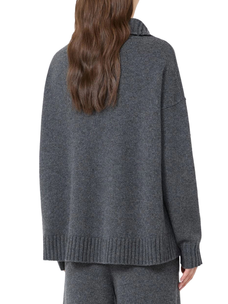 HIGH NECK SWEATER IN CASHMERE YARN
