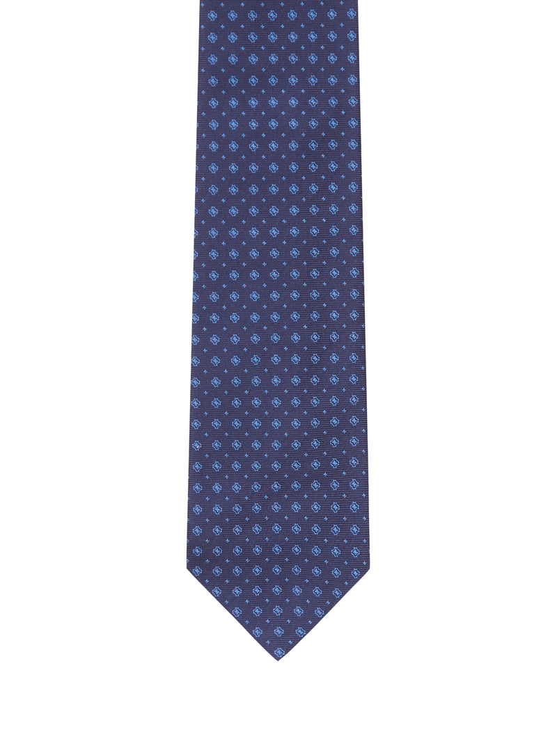 FABRIC TIE WITH MICRO GEOMETRIC PATTERN