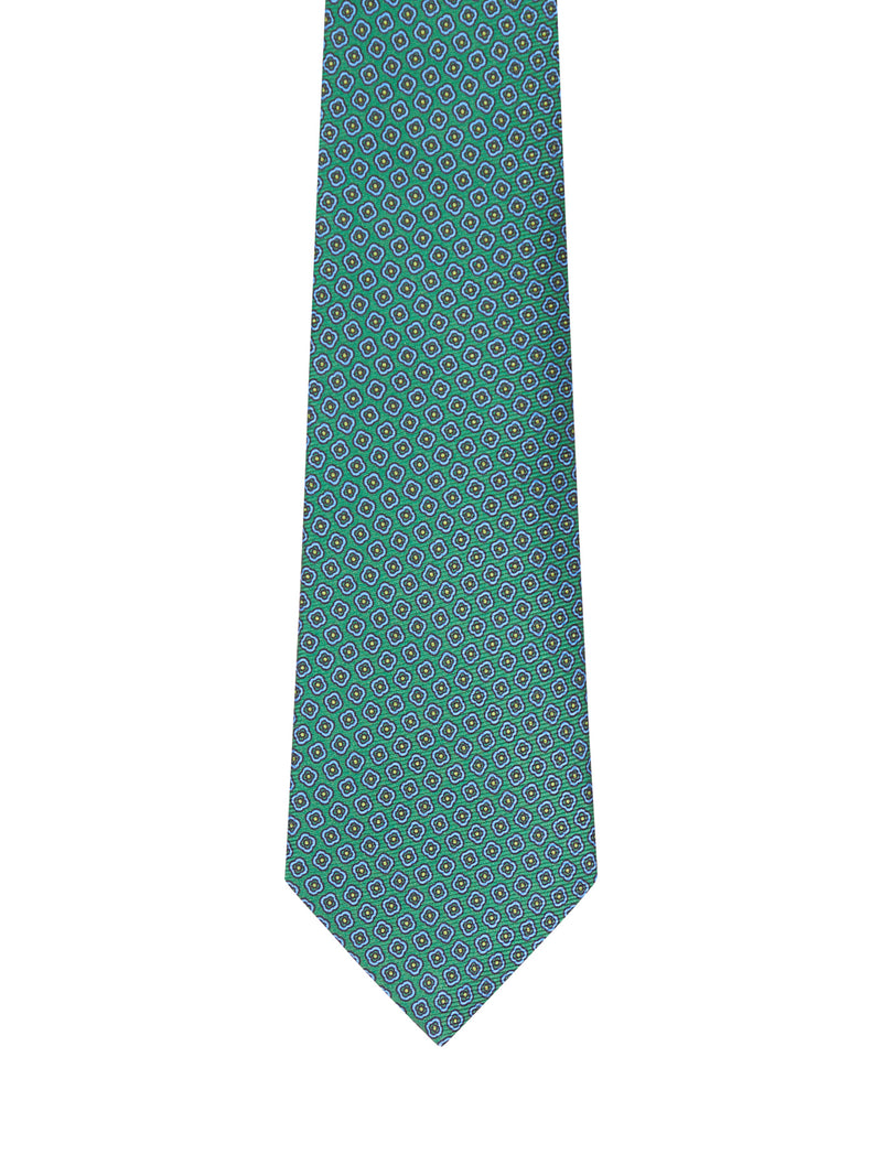 FABRIC TIE WITH MICRO GEOMETRIC PATTERN