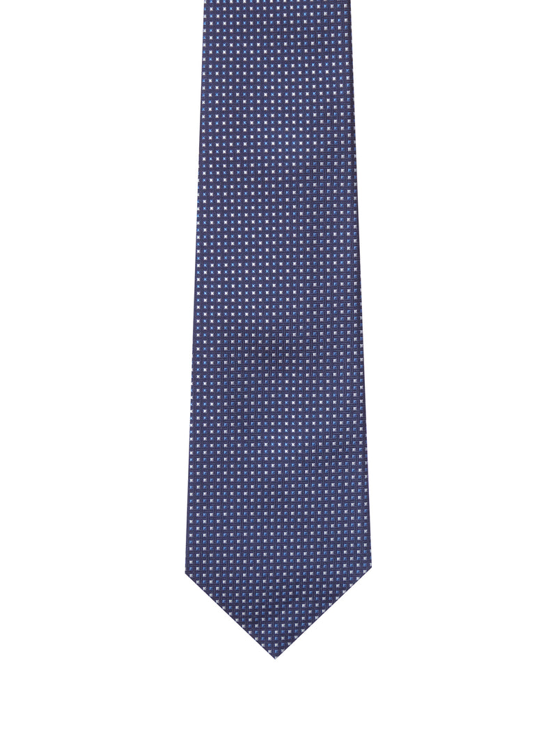 FABRIC TIE WITH MICRO GEOMETRIC PATTERN