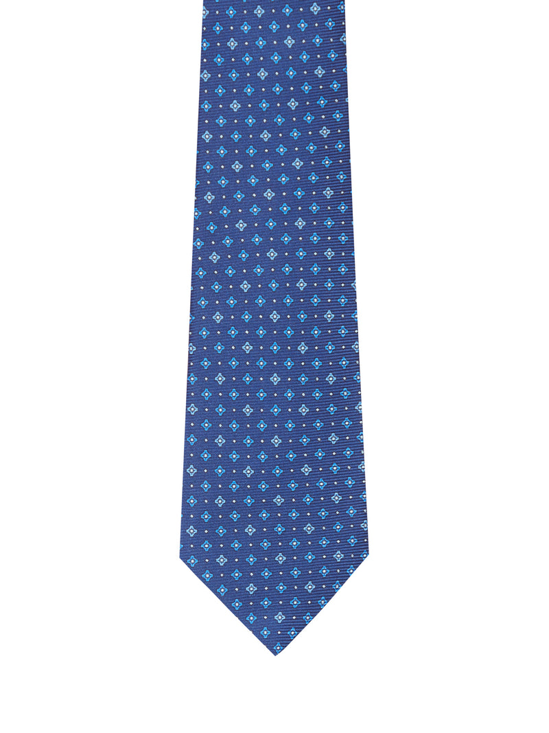 FABRIC TIE WITH MICRO GEOMETRIC PATTERN