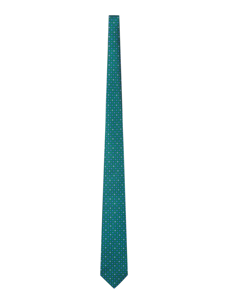 FABRIC TIE WITH MICRO GEOMETRIC PATTERN