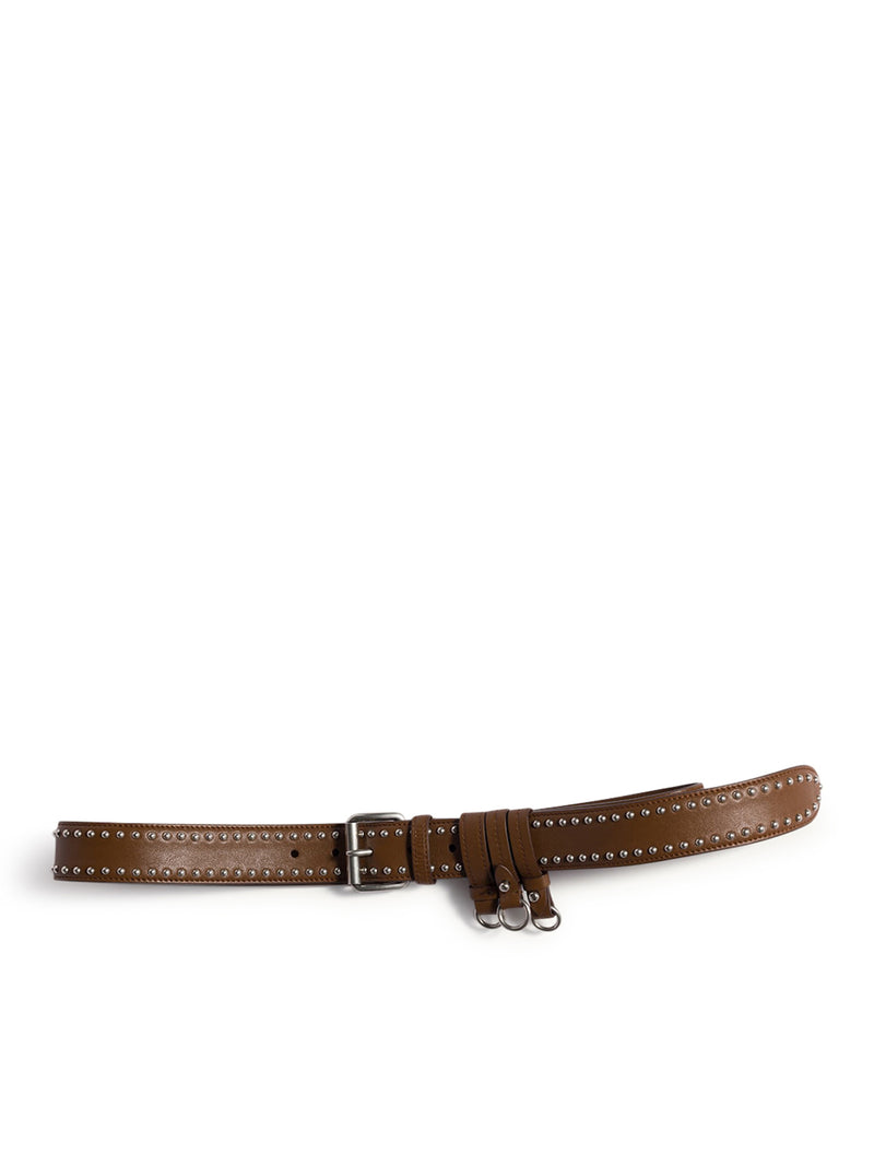 LEATHER BELT WITH STUDS
