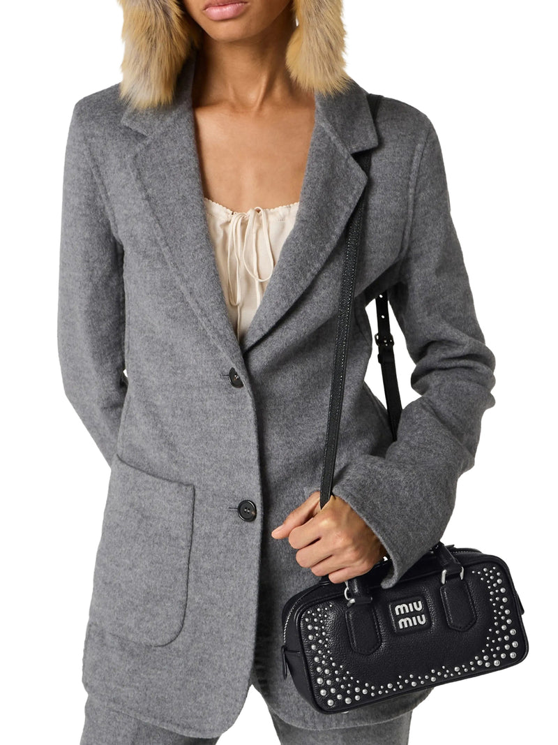 STUDDED LEATHER ARCADIE BAG