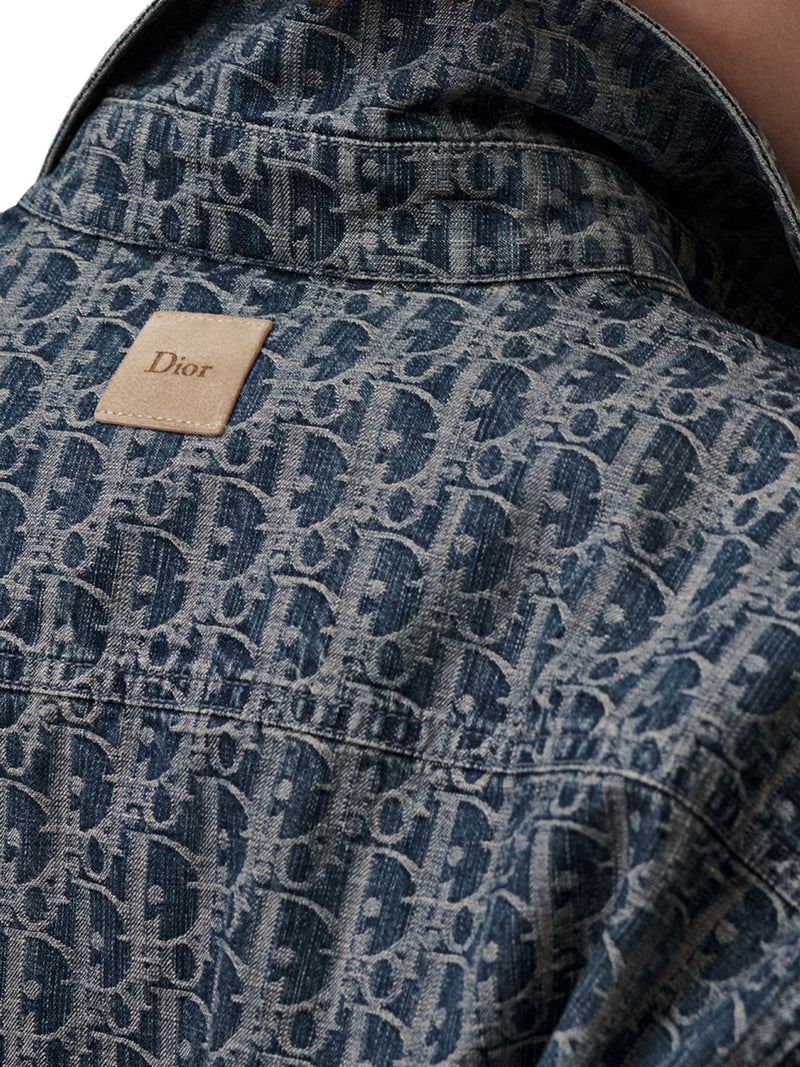 DIOR OBLIQUE DENIM SHIRT-JACKET