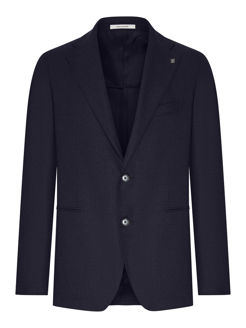 SINGLE-BREASTED WOOL AND CASHMERE BLEND JACKET