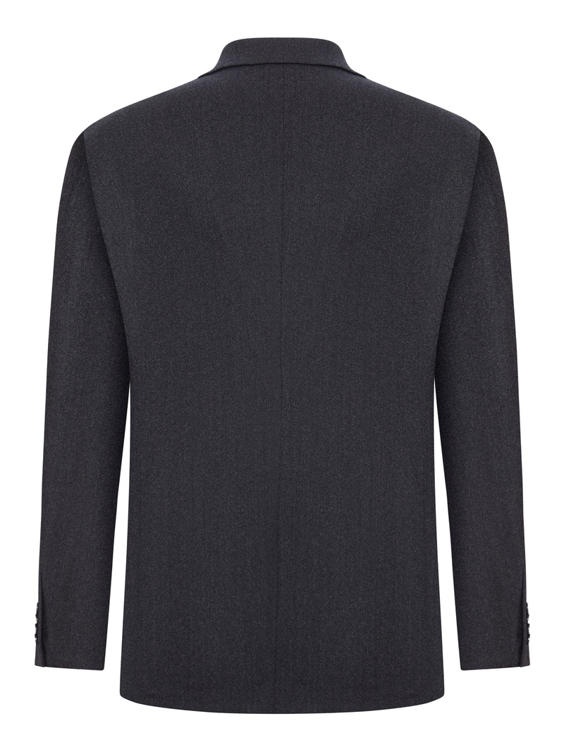 TAILORED WOOL SUIT WITH SINGLE-BREASTED JACKET