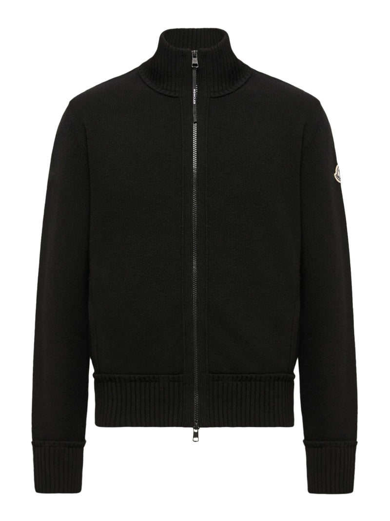 ZIP-UP CARDIGAN IN WOOL AND CASHMERE