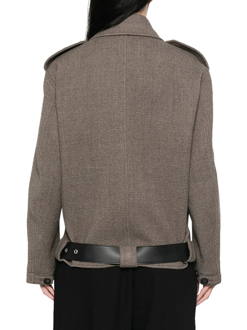 MICHI WOOL JACKET WITH BELT