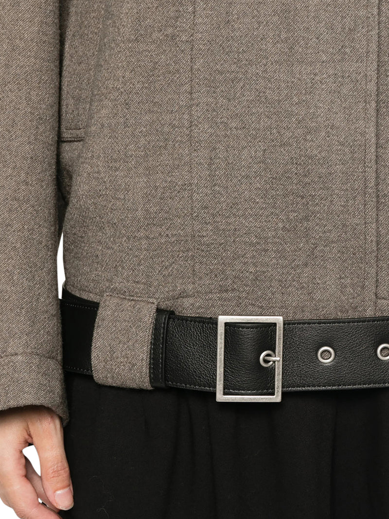 MICHI WOOL JACKET WITH BELT