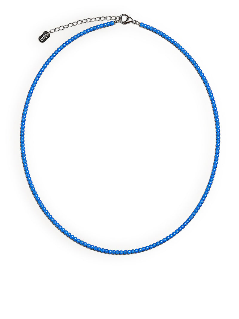 MINI COLORFUL NECKLACES WITH GLASS BEADS