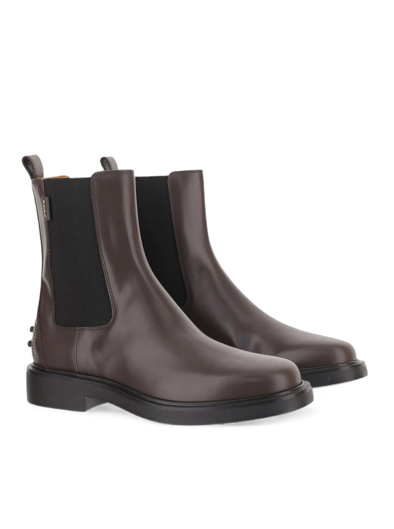 SMOOTH LEATHER ANKLE BOOTS