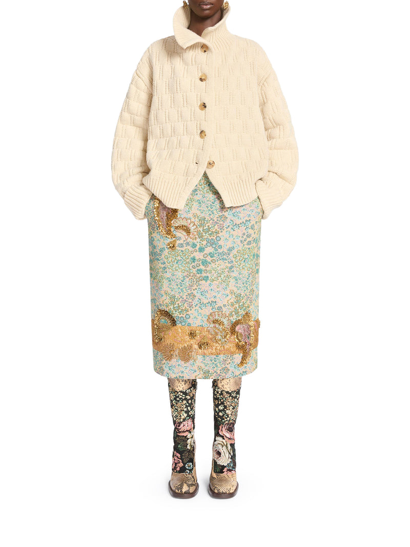 OPEN-KNIT CARDIGAN