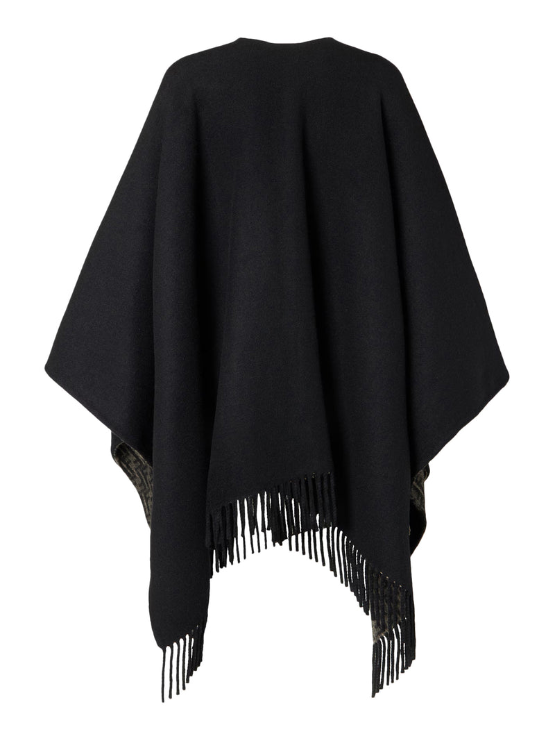 FF WOOL AND CASHMERE PONCHO