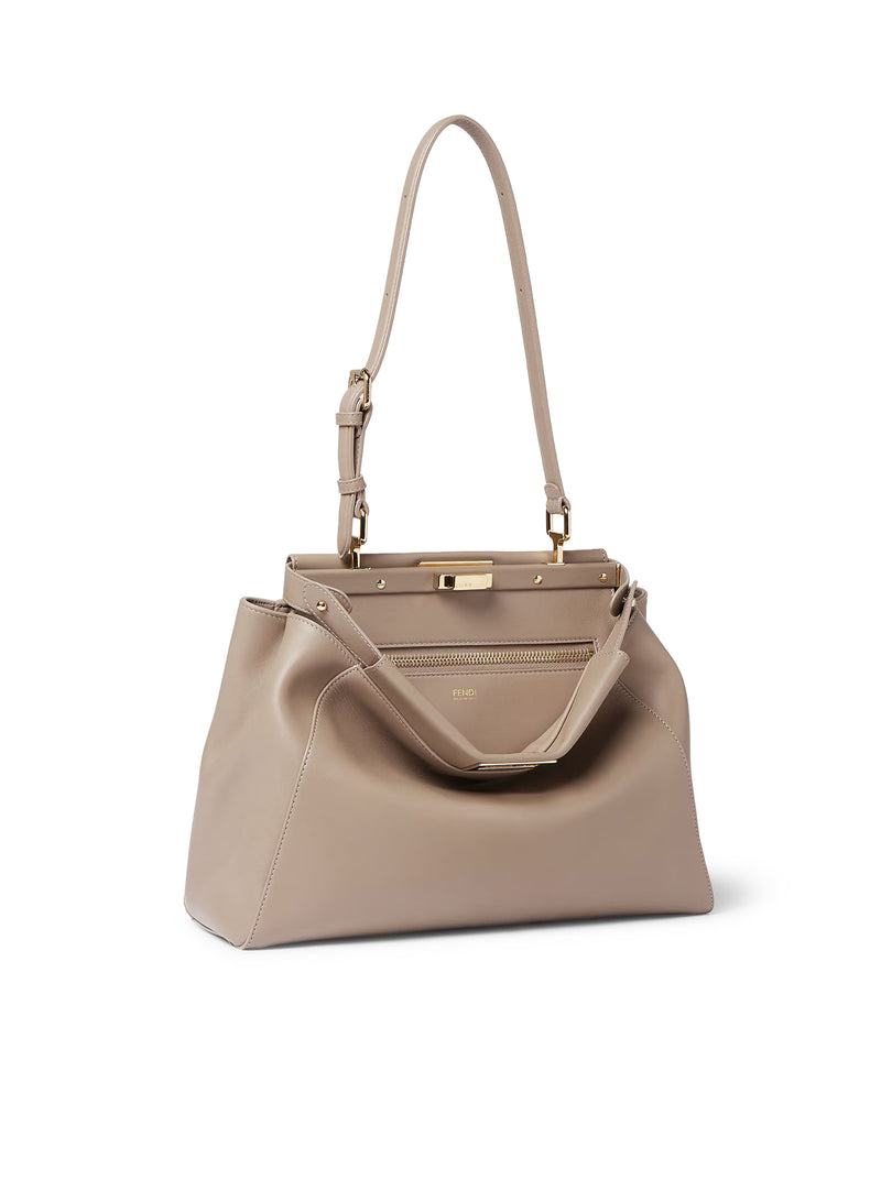 MY PEEKABOO® MEDIUM TAUPE LEATHER BAG
