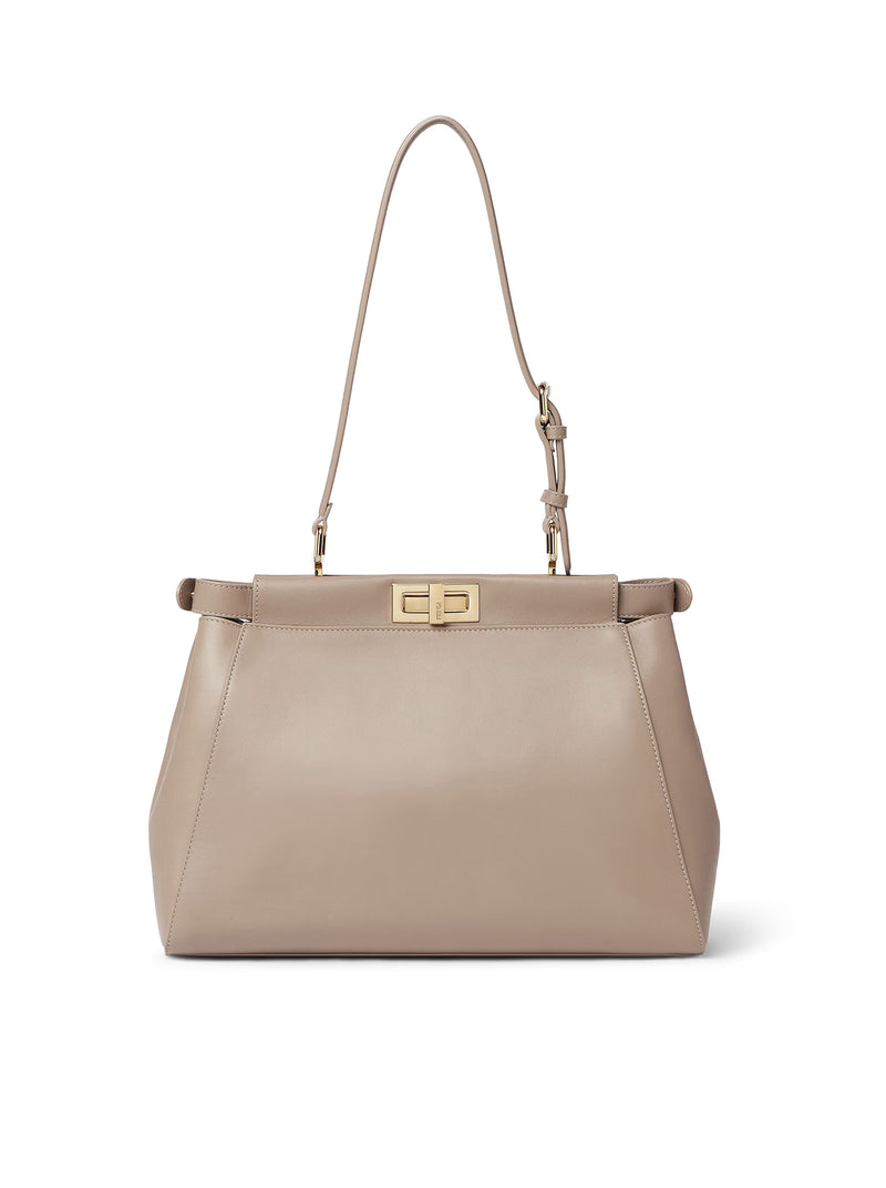 MY PEEKABOO® MEDIUM TAUPE LEATHER BAG
