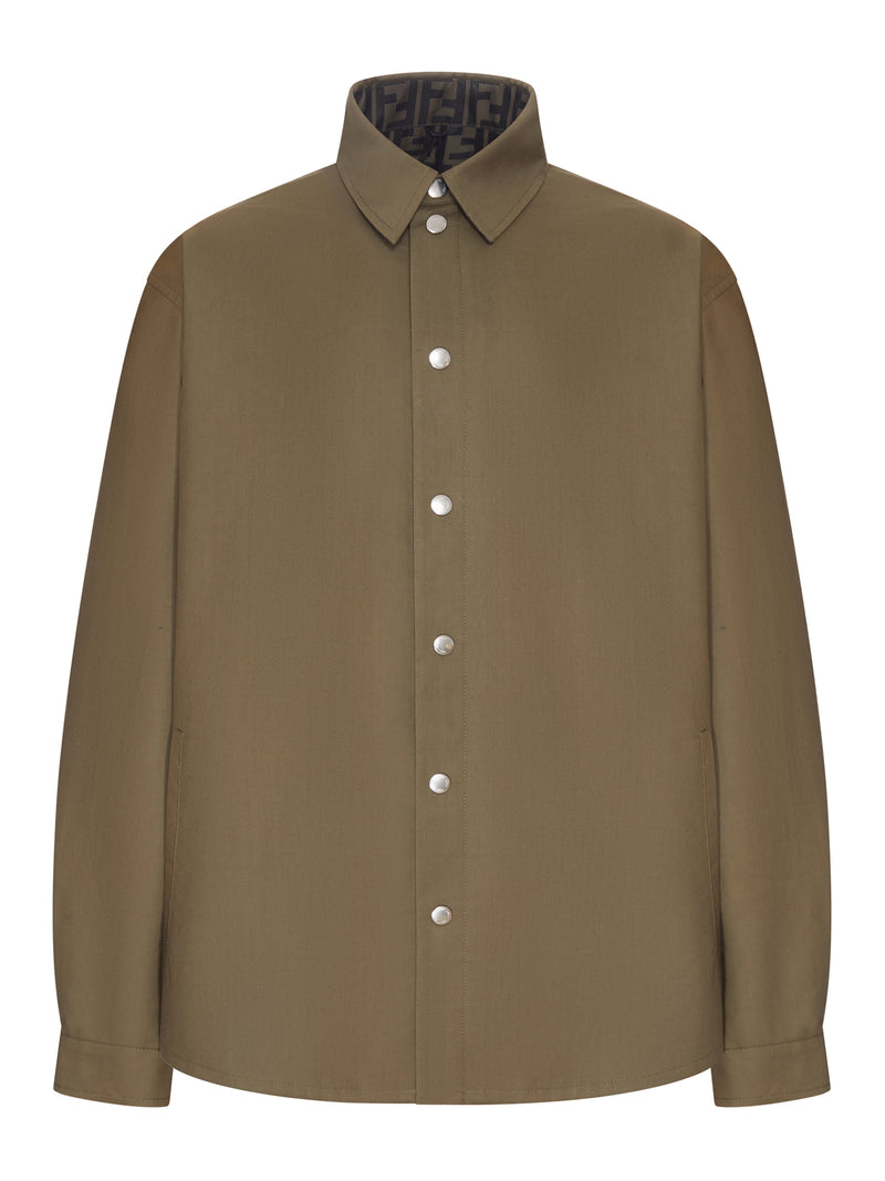 OVERSHIRT WITH FF MOTIF LINING